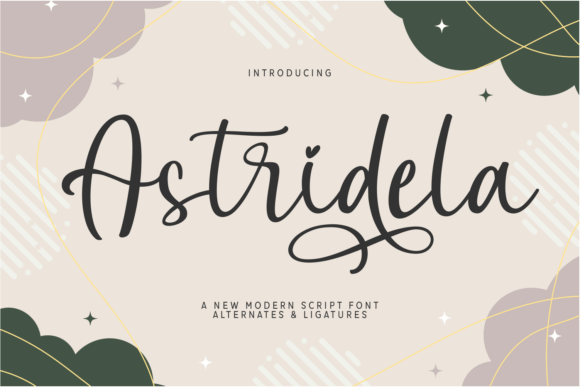 Astridela: A Modern Script Font