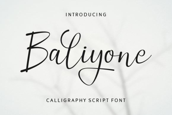 Baliyone Font for Creative Makers