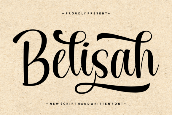Belisah Font: Elegant Handwritten Script