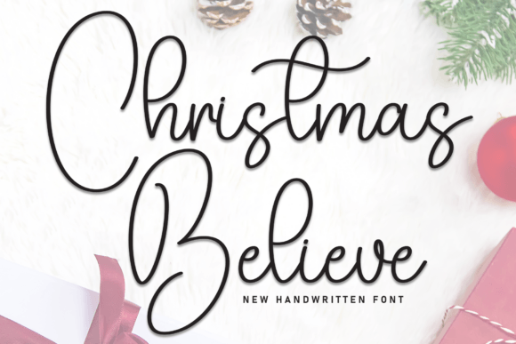Christmas Believe Font for Creative Projects
