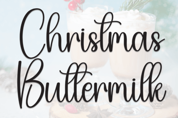 Christmas Buttermilk Font Review