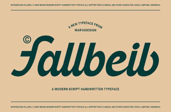 Fallbeil Font: Modern Script for Elegant Design