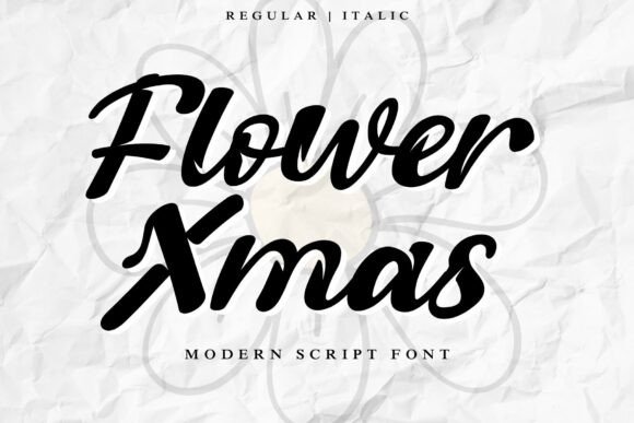 Flower Xmas Font Review