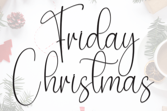 Friday Christmas Font for Business Branding