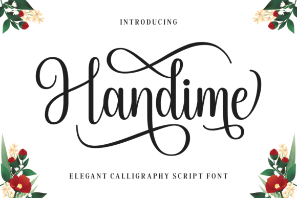 Handime: A Script Font for Elegant Design