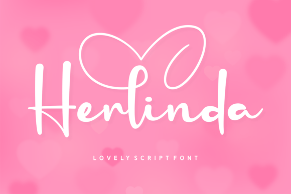 Herlinda Script Font: A Romantic Typeface for Crafters and Makers