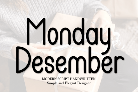 Monday Desember Font for Creative Brands