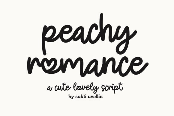 Peachy Romance Font