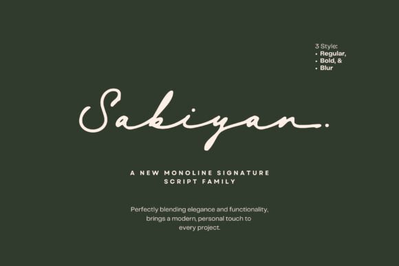 Sabiyan: A Script Font for Business Branding