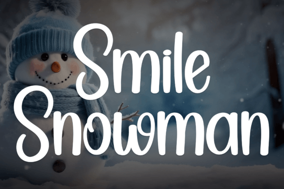 Smile Snowman Font for Elegant Design