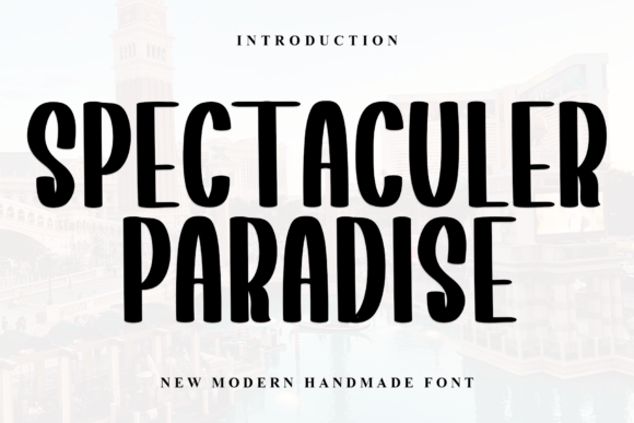 Spectaculer Paradise Font for Business Branding